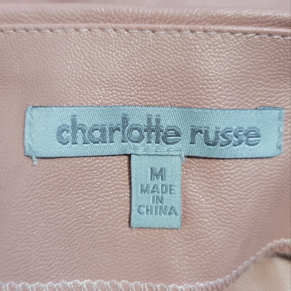 charlotte Russe skirt leather Size Medium - Picture 2 of 3
